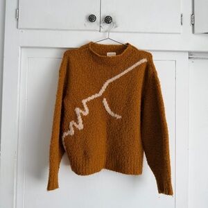 Paloma Wool Virgo Intarsia Knit Sweater in Copper